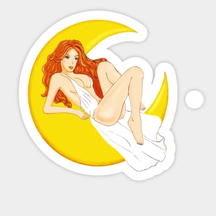 Goddess of the Moon Sticker